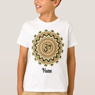 Spiritueel Mandala Yoga Om Symbol Retro Gepersonal T-shirt