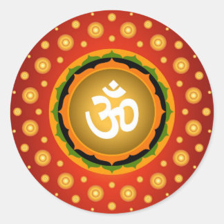 Spiritueel om Lotus Design Ronde Sticker