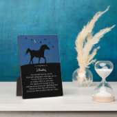 Spiritueel paard Memorial - Aangepaste naam Fotoplaat (Zijkant)