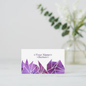 Spiritueel Paars driehoeksdriehoek visitekaartje (Staand voorkant)