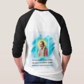 "Spiritueel Presence T-shirt: Meher Baba Portrait" T-shirt (Achterkant)