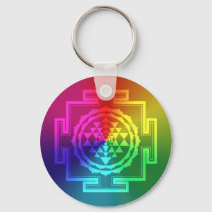 Spiritueel Sri Lanka - Regenboog Sleutelhanger