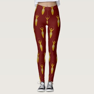 Spiritueel symbool - godin van Earth Gaya 1 Flamel Leggings