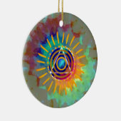 Spiritueel Tyedye Keramisch Ornament (Rechts)