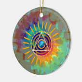Spiritueel Tyedye Keramisch Ornament (Links)
