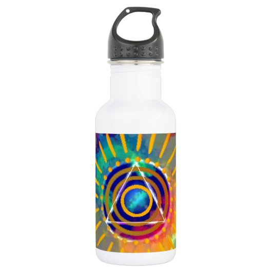 Spiritueel Tyedye Waterfles (Voorkant)