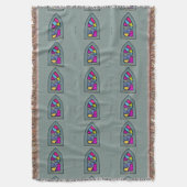 Spiritueel venster deken (Voorkant Verticaal)