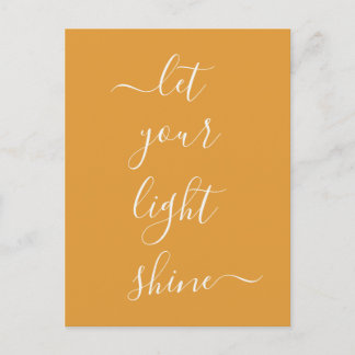 Spiritueel Word laat uw licht schijnen Briefkaart