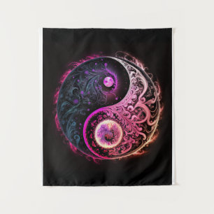 Spiritueel Yin en Yang Oriental Chinese Symbool Wandkleed