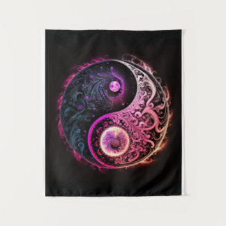 Spiritueel Yin en Yang Oriental Chinese Symbool Wandkleed