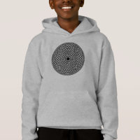 Spirituel noir blanc Mandala géométrique Vector Ar