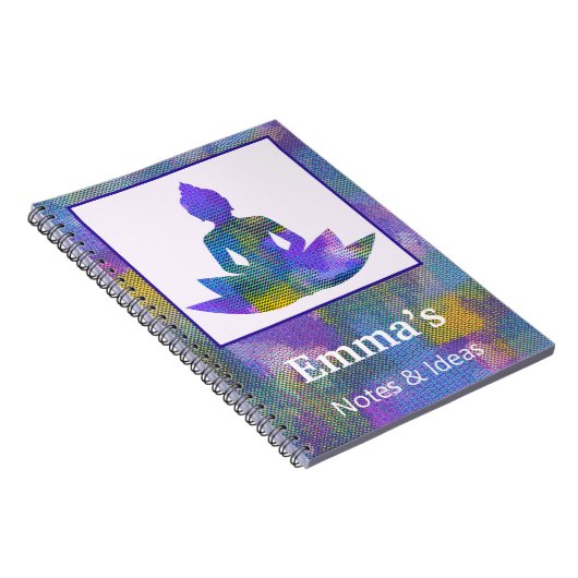 Spirituel Pastel Half Lotus Yoga Carnet personnel (Côté Droit)