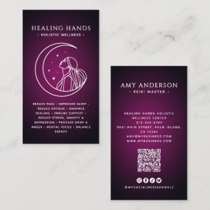 Spirituele/Alternatieve Wellness Godin Moon Healer Visitekaartje