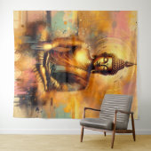 Spirituele Boeddha Wandkleed (In Situ (horizontaal))