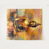 Spirituele Boeddha Wandkleed (Voorkant (horizontaal))