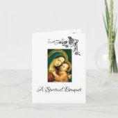 Spirituele boeket gezegende moeder kaart (Voorkant)