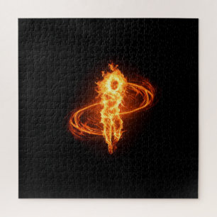Spirituele brandbare geest dart door het universum legpuzzel