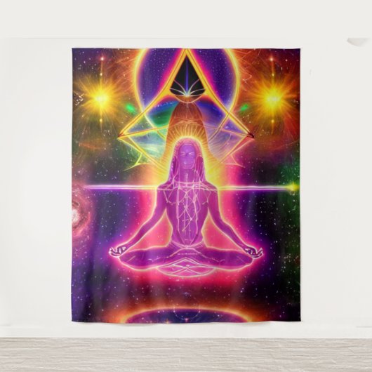 Spirituele Chakra Tapestry Wandkleed (Voorkant)