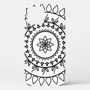 Spirituele cirkel rond Mandala tattoo iPhone 12 Hoesje