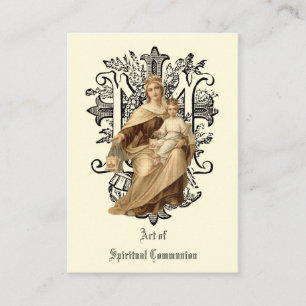 SPIRITUELE COMMUNAUTAIRE HOLY CARD CATHOLIC PRAYER VISITEKAARTJE
