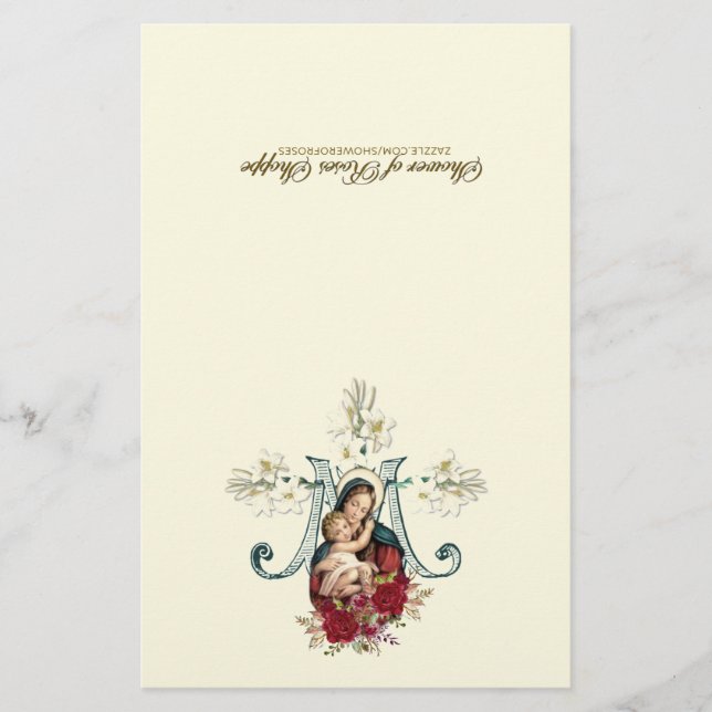 Spirituele communiqué van de gevlekte Maagd Maria (Voorkant)