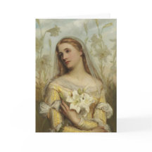 Spirituele condoleancekaart met witte lelies