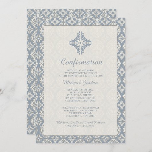 Spirituele Elegantie Religieuze Uitnodiging (Voorkant / Achterkant)