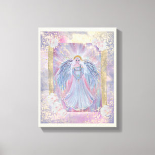 Spirituele engel of licht hevig door Renee Lavoie Canvas Afdruk