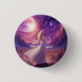 Spirituele engelenknop ronde button 3,2 cm