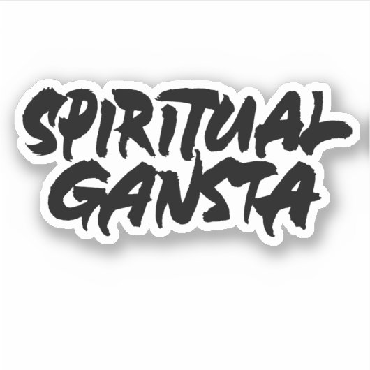 Spirituele Gansta Sticker (Voorkant)