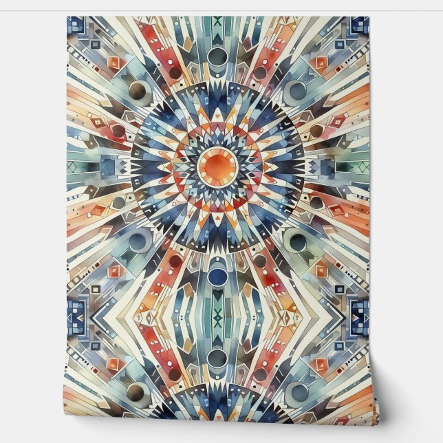 Spirituele gebedscirkel behang (Afrollen)