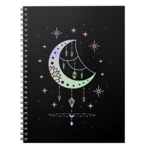 Spirituele Gothic Pastel Moon Witchy Notitieboek