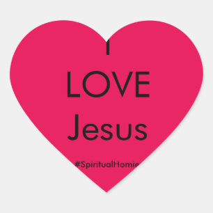 Spirituele Homies "I love Jesus" sticker