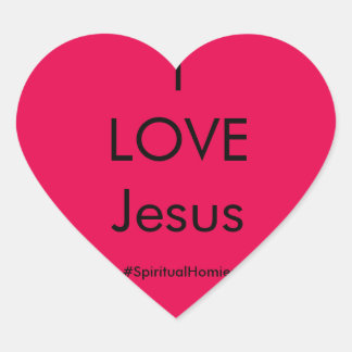 Spirituele Homies "I LOVE Jesus" Sticker