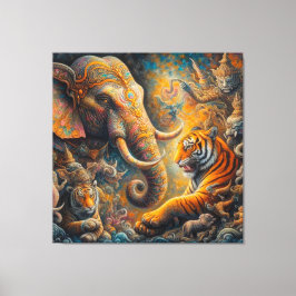 spirituele illustraties canvas afdruk