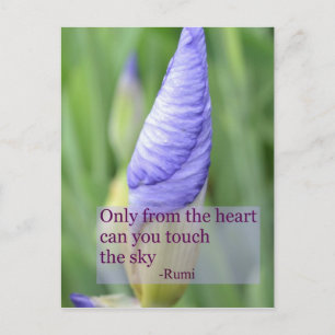 Spirituele Iris Inspirerend Rumi Quote Briefkaart
