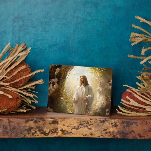 Spirituele Jesus Plaque Fotoplaat (Zijkant)