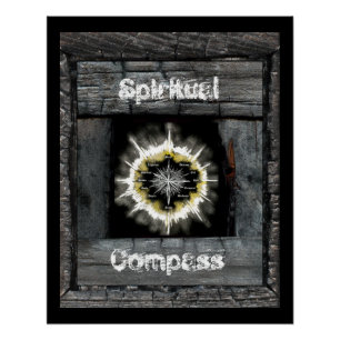 Spirituele kompas perfect poster