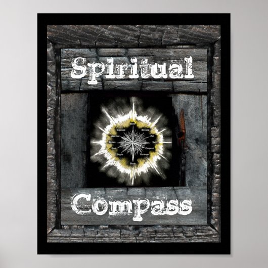Spirituele kompas poster (Voorkant)