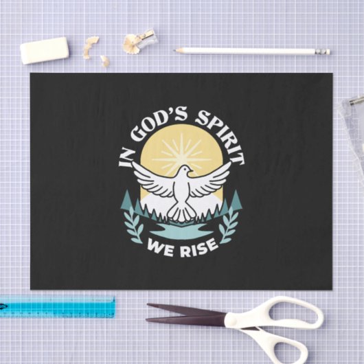 Spirituele kracht in God – Verheffende Christelijk Tissuepapier (Craft)