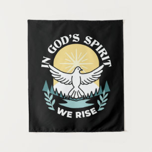 Spirituele kracht in God – Verheffende Christelijk Wandkleed