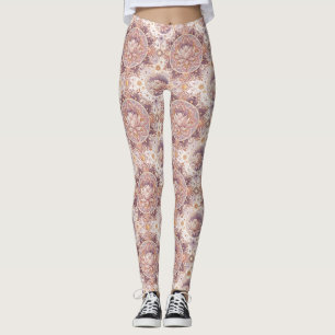Spirituele Lotusbloem - Bloem Mandala Patroon Leggings