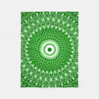 Spirituele moderne geometrische elegante groene ma fleece deken