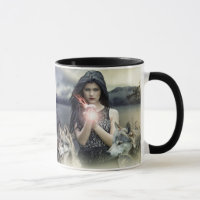 Spirituele mystieke magische vrouw & wolven citaat