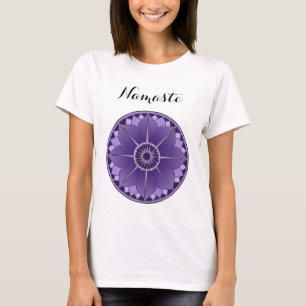 Spirituele Namaste Paarse Mandala T-shirt