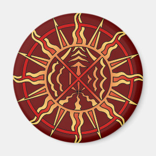 Spirituele Native Art Cadeft voor magneten van de 
