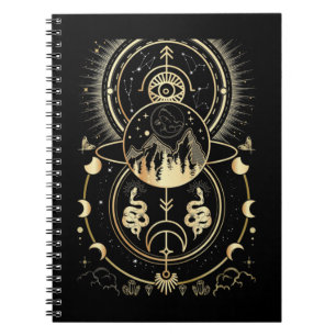Spirituele Natuur Moon Astrology Stars slang Notitieboek