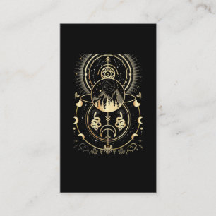 Spirituele Natuur Moon Astrology Stars Snake Visitekaartje