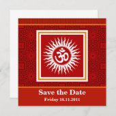 Spirituele Om Save The Date (Voorkant / Achterkant)
