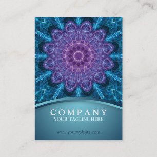 Spirituele paarse bloem , zee blauw - chubby visitekaartje